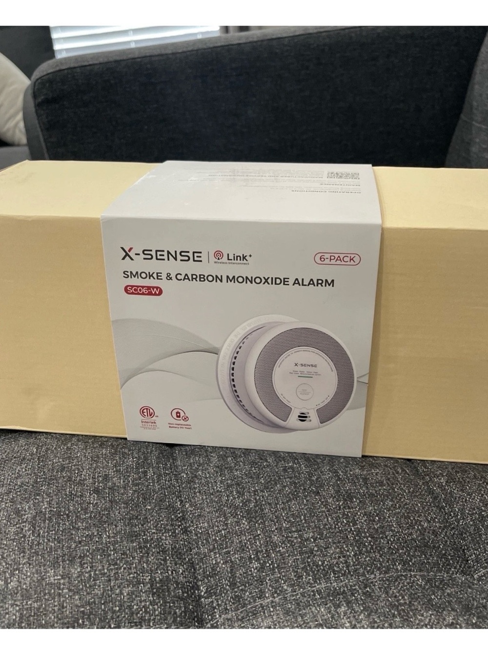 X-Sense SC06-W 2-in-1 Smoke and Carbon Monoxide Detector Alarm Wired Pack of 6
